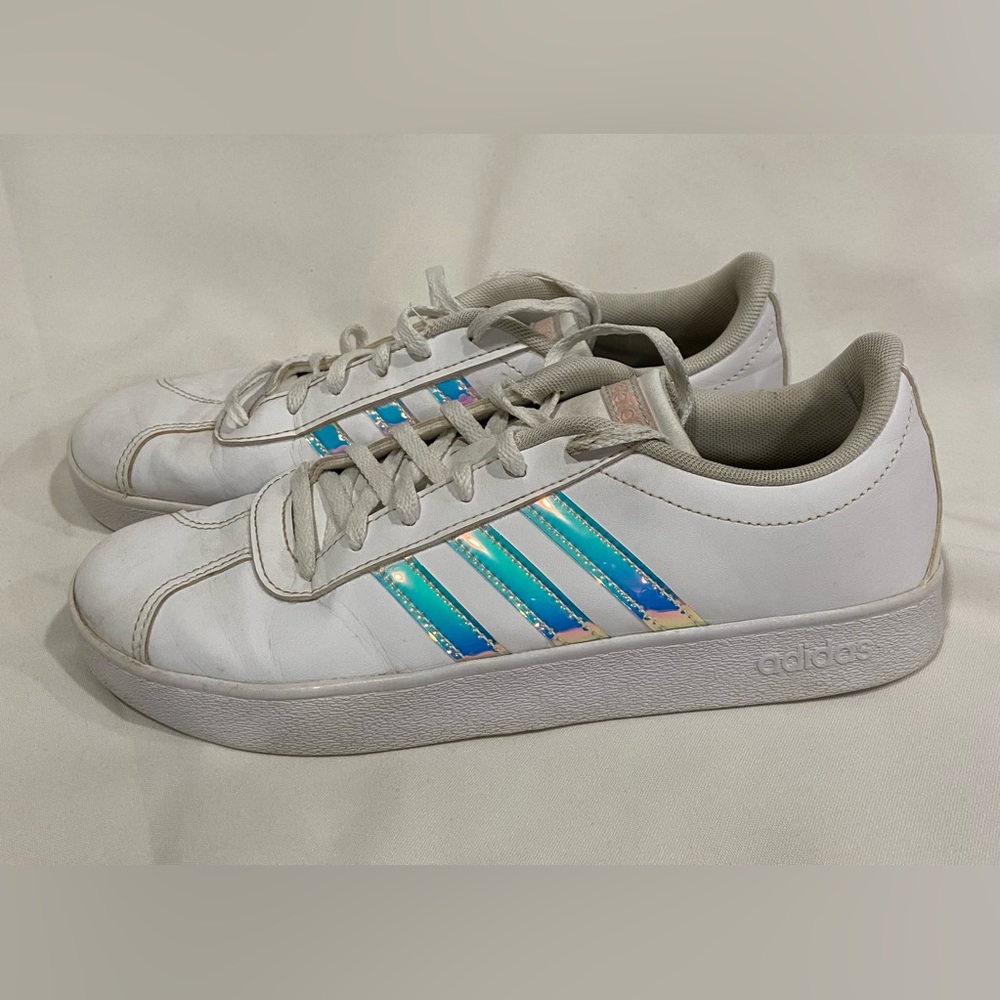 Adidas Superstar Foundation White Iridescent  Sneakers / Shoes- Size 7